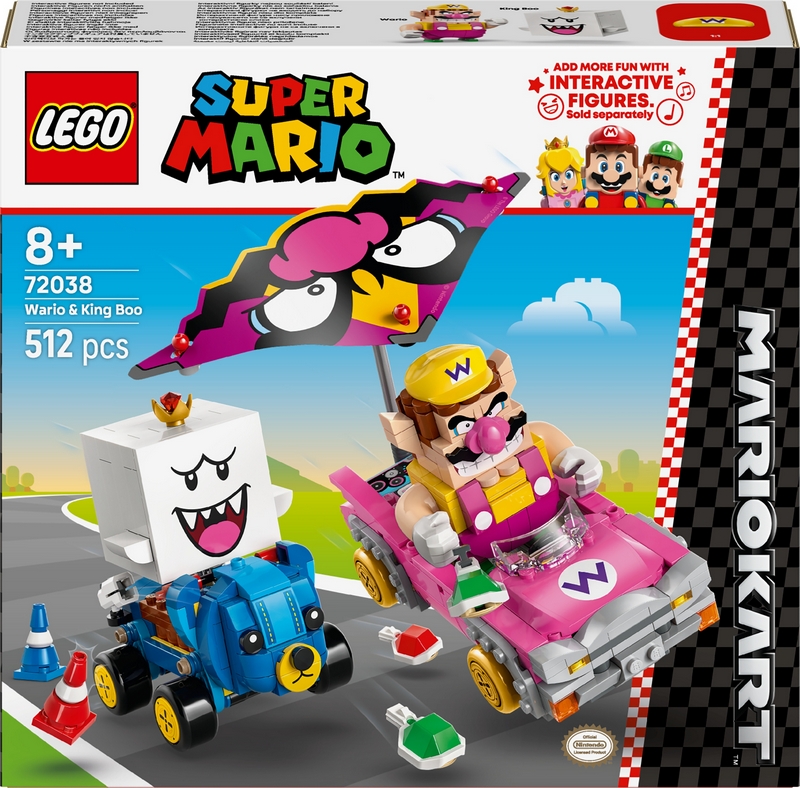 LEGO Super Mario 72038 Super Mario 72038 Mario Kart – Wario a Kráľ Boo